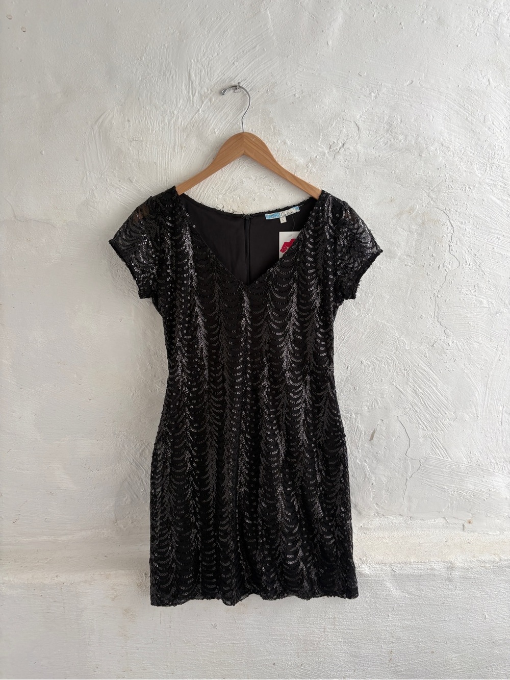 Cecico boutique black sequin dress